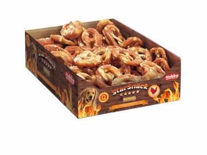 StarSnack BBQ Chicken Pretzel S 1,75 kg: pochúťka pre psov s kuracím mäsom v tvare praclíku