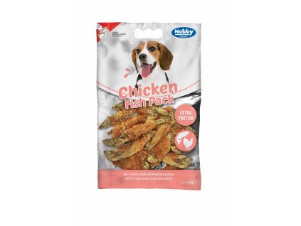 StarSnack Classic Chicken Fish Pack 60 g: zdravá maškrta pre psy z kuracieho mäsa a ančovičiek