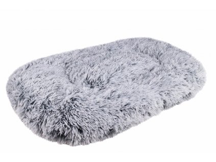 Nobby Kabarik sivá 90 x 60 x 10 cm: oválna plyšová matrac pre psov