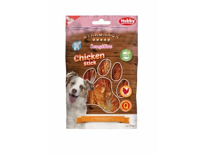 StarSnack Sensitive Chicken Stick 113 g: Ideálna pochúťka psov s kuracím mäsom a hovädzou kožou