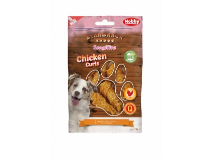 StarSnack Sensitive Chicken Curls 113 g: Ideálna pochúťka psov s kuracím mäsom
