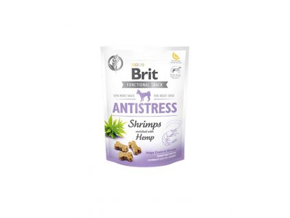 Brit Care Functional Snack Antistress Shrimps 150 g: pamlsok proti stresu pre psy s krevetami