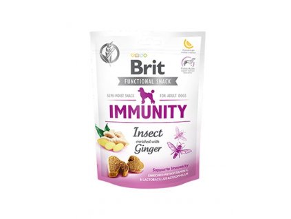 Brit Care Functional Snack Immunity Insect 150 g: maškrta pre psy  s hmyzom na podporu imunuty