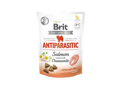 Brit Care Functional Snack Antiparasitic Salmon 150 g: maškrta pre psy s antiparazitickým účinkom