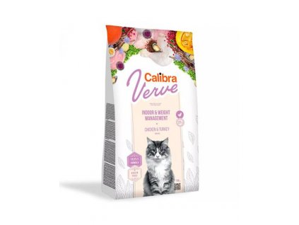 Calibra Verve GF Indoor and Weight Chicken: bezobilné krmivo pre domáce mačky