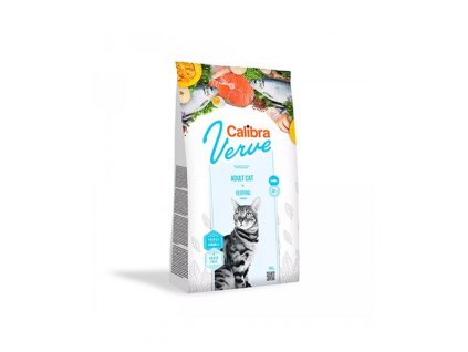 Calibra Cat Verve GF Adult Herring: bezobilné krmivo pre mačky so sleďom