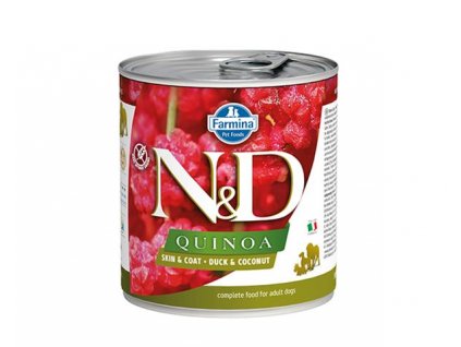 Farmina N&D Quinoa konzerva 285 g: s kačkou a kokosom pre dospelé psy