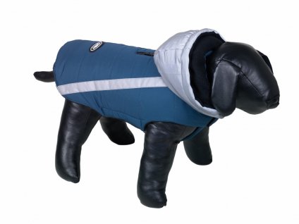 Nobby Reflect 40 cm modrá: reflexná bunda pre psov do každého počasia