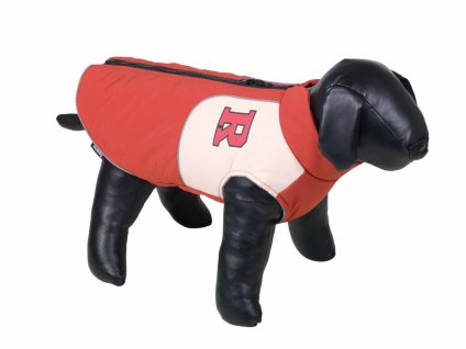 Nobby Hadi 48 cm lávová: vetruvzdorný kabát pre psy s teplou podšívkou a reflexnými pásikmi