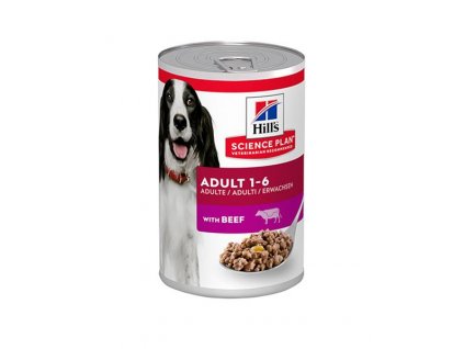 Hill's Science Plan Ca Adult Beef 370g: výživná a chutná konzerva pre dospelé psy s hovädzím
