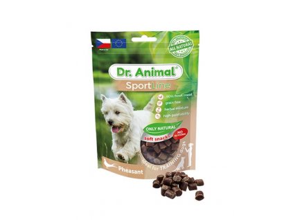 Dr. Animal Sportline bažant 100 g: monoproteínový pamlsok pre malé a strené psy