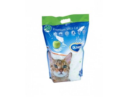 DUVO+ Premium jablko 5 L: silikátová podstieľka pre mačky s rýchlou absorbciou tekutín