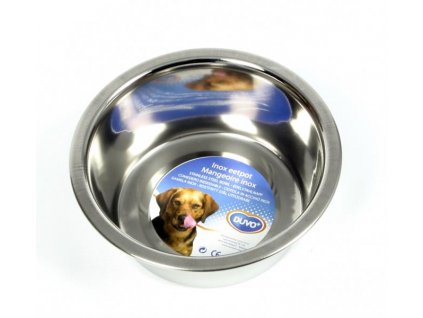 DUVO+ Inox nerezová priemer 13 cm 470 ml: klasícká miska pre psy a mačky bez protišmyku