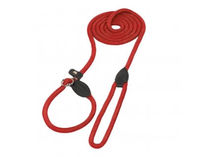 Pevné vodítko pre psa s obojkom z tkaného nylonu Nobby Fun Royal L-XL 170cm červená