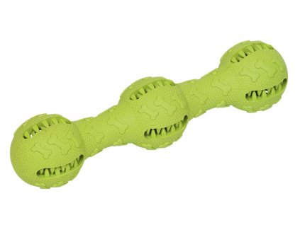 Gumená hračka pre psov na čistenie zubov Tyčinka zelená 21cm