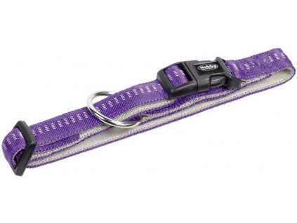 Nylonový obojok pre psa pre obvod krku 20-30cm Nobby Soft Grip XS vo fialovej farbe