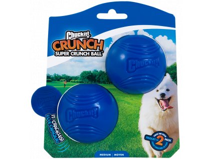 Loptičky pre psov s praskajúcim zvukom pri hraní Chuckit Super Crunch Ball 2ks