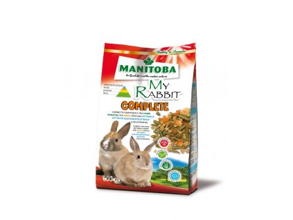 Kompletné krmivo pre zakrslé králiky a zajace Manitoba My Rabbit Complete 600g