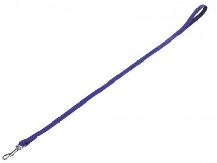 Krátke vodidlo pre psy vo fialovej farbe s dĺžkou 1m Nobby Velours L-XL 1m