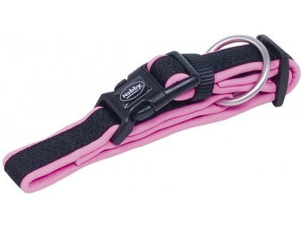 Neoprénový obojok pre psa Nobby pre obvod krku 20-30cm Mesh Preno XS v ružovej farbe