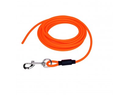 Stopovacie vodítko pre psa na výcvik Nobby Cover SM 5m 6mm oranžové