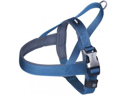Komfortný nylonový postroj pre psa s neoprénom Nobby Classic Preno Royal L-XL modrá