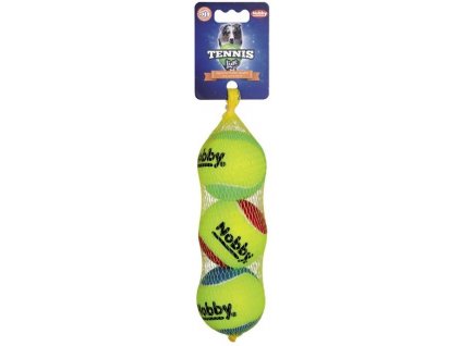 Hračka pre stredných psov tennisová lopta s povrchom šetrným pre zuby bez pískatka od Nobby M 3ks