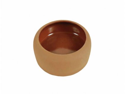 Kvalitná keramická miska na krmivo nebo vodu pre hlodavce Nobby Terracotta o objeme 125ml