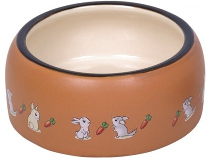 Keramická miska pre králiky a hlodavce na krmivo a vodu Nobby Rabbit 500ml