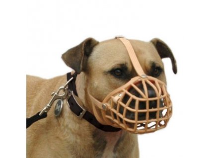 Kvalitný plastový náhubok pre psov s jednoduchým obliekaním pre dĺžku nosa 4,5cm veľkosť 13