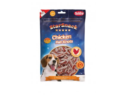 Odmena alebo pamlsok pre psa z kuracieho a rybieho mäsa Starsnack Chicken Fish Knots 70 g