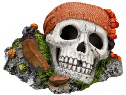 Kvalitná dekorácia do všetkých typov akvárií Nobby Pirate Skull - Pirátska lebka 14,5x12,5x8,5cm