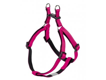 Nylonový postroj pre psy s horným zapínaním pre obvod hrudníka 30-40cm Nobby Soft Grip XS-S fuchsia