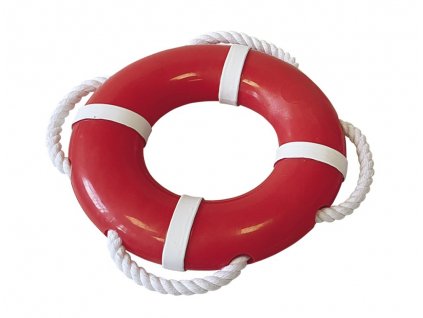 Plácajúca hračka pre psy na hru vo vode Nobby Floating Záchranné koleso s lanom s rozmerom Ø15cm