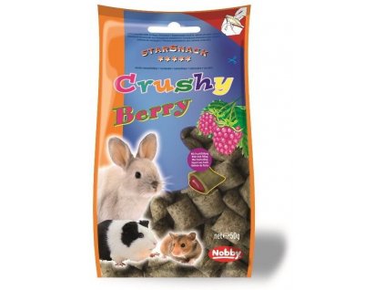 Kvalitné maškrty pre králiky a ďalšie hlodavce chrumkavé vankúšiky s náplňou Nobby 50g