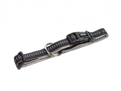Nylonový obojok pre psa pre obvod krku 20-30cm Nobby Soft Grip XS-S v čiernej farbe