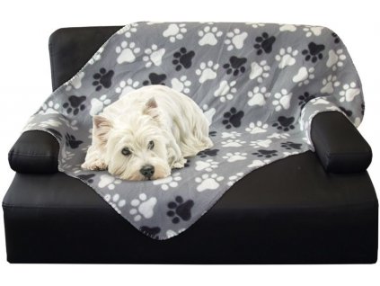 Kvalitná deka pre psov vyrobená z kvalitného flísu Nobby Pippa 150x100cm v sivej farbe