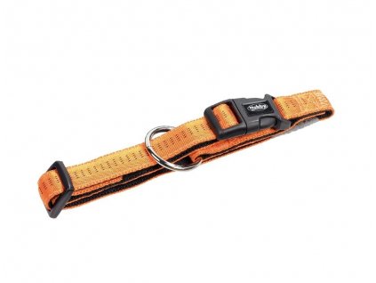 Nylonový obojok pre psa pre obvod krku 50-65cm Nobby Soft Grip L-XL v oranžovej farbe
