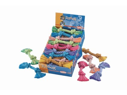 Lanové hračky pre psov v papierovom displeji v šiestich farbách Nobby 36ks 6 farieb
