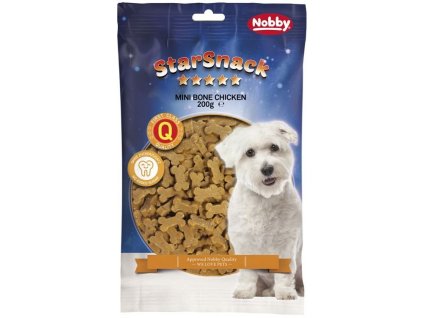 Pochúťka pre malé a stredné plemená psov kostičky s kuracím Nobby Bone Chicken 70g