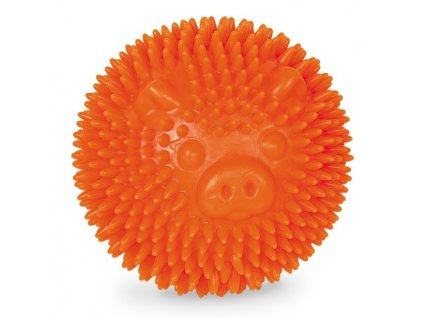 Hračka pre šteniatka Nobby Prasiatko v tvare špicatej lopty vyrobená z termoplastickej gumy 8cm