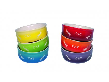 Keramická miska pre mačky na vodu a krmivo Nobby Gradient Cat 12ks set
