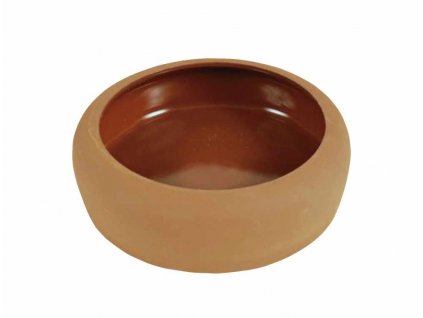 Kvalitná keramická miska na krmivo nebo vodu pre hlodavce Nobby Terracotta o objeme 250ml