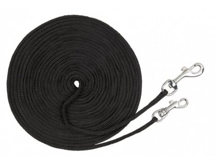 Okrúlhe dlhé vodidlo pre mačky z kvalitného nylonu v čiernej farbe Nobby s celkovou dĺžkou 5m