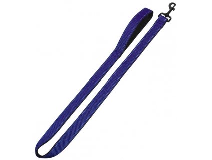 Reflexné vodítko pre psy s neoprénom Classic Reflect Soft S 120cm modrá