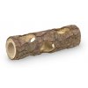 Drevená hračka pre hlodavce z prírodného dreva Nobby Woodland Tunel S ø5x15cm