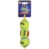 Hračka pre malých a stredných psov tennisová lopta s povrchom šetrným pre zuby psa s pískatkom S 3ks