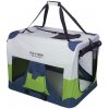Nylonová prepravka box pre psov počas cestovania alebo výstav vo farbe sivá/modrá/zelená Nobby XXL