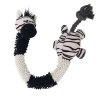 Plyšová hračka pre psov s dlhým lanom v krku Nobby Zebra 61cm