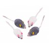 Myšky pre mačky s krátkosrstým plyšom Nobby 4ks o veľkosti 5cm v dvoch farbách